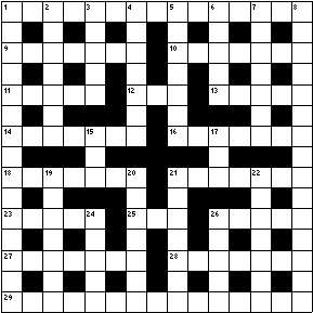 Acrostic Puzzle 609 Grid Image