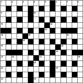 Acrostic Puzzle 609 Grid Image